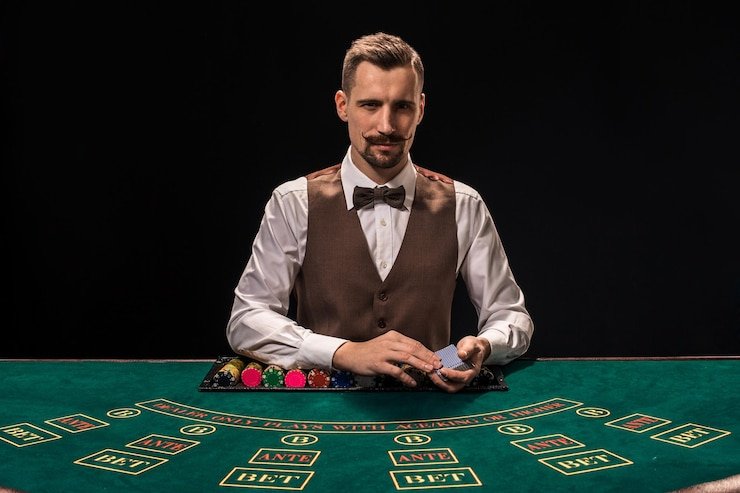 Baccarat dan Dragon Tiger omtoto Baccarat dan Dragon Tiger di studio kasino omtoto